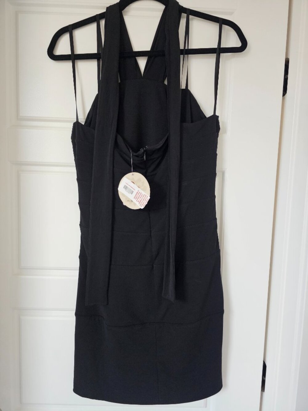 BCBGeneration Dress Strapless/Tierred Halter Jersey Vintage - Picture 2 of 8